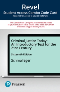 Cover image: Revel + Print Combo Access Code for Criminal Justice Today 16th edition 9780135778760