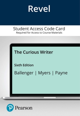 Cover image: Revel Access Code for The Curious Writer 6th edition 9780135807217