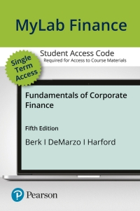 Cover image: MyLab Finance with Pearson eText Access Code for Fundamentals of Corporate Finance 5th edition 9780135811603
