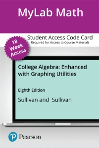 Cover image: MyLab Math with Pearson eText Access Code (18 Weeks) for College Algebra 8th edition 9780135811962