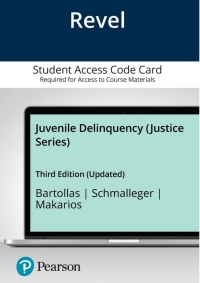 Cover image: Revel Access Code for Juvenile Delinquency (Justice Series) 3rd edition 9780135816813