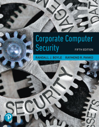 Cover image: Corporate Computer Security 5th edition 9780135822784
