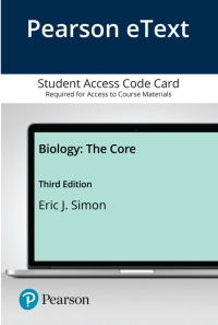 Cover image: Biology: The Core 3rd edition 9780135832653