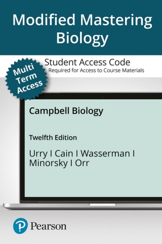 Cover image: Mastering Biology with Pearson eText Access Code (24 Months) for Campbell Biology 12th edition 9780135855836