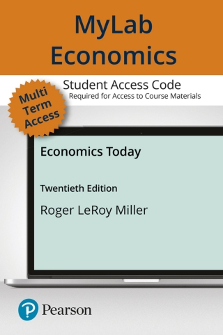 Cover image: MyLab Economics with Pearson eText Access Code for Economics Today 20th edition 9780135857083