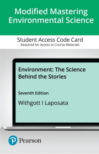Cover image: Mastering Environmental Science with Pearson eText Access Code for Environment: The Science Behind the Stories 7th edition 9780135866047