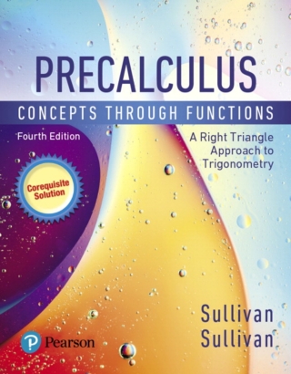 Cover image: MyLab Math with Pearson eText Access Code (24 Months) for Precalculus: Concepts Through Functions, A Right Triangle Approach to Trigonometry, A Corequisite Solution 4th edition 9780135874738