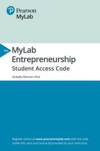Cover image: 2019 MyLab Entrepreneurship with Pearson eText Access Code for Entrepreneurship 6th edition 9780135890486