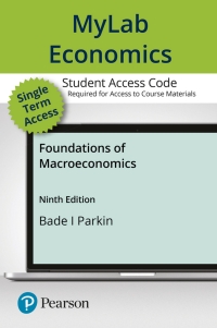 Cover image: MyLab Economics with Pearson eText Access Code for Foundations of Macroeconomics 9th edition 9780135893739