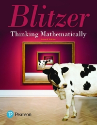 Cover image: MyLab Math with Pearson eText Access Code for Thinking Mathematically 7th edition 9780135903575