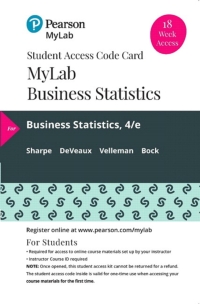 Cover image: MyLab Statistics with Pearson eText Access Code for Business Statistics 4th edition 9780135904329