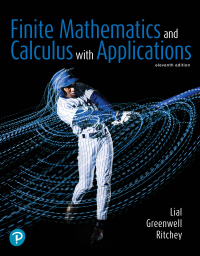 Cover image: Finite Mathematics and Calculus with Applications 11th edition 9780135904602
