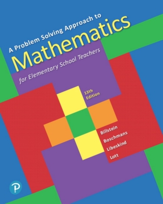 Cover image: MyLab Math with Pearson eText Access Code (18 Weeks) for A Problem Solving Approach to Mathematics for Elementary School Teachers 13th edition 9780135909751