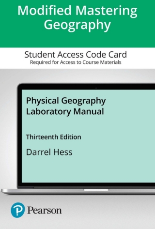 Cover image: Mastering Geography with Pearson eText Access Code for Physical Geography Laboratory Manual 13th edition 9780135918241
