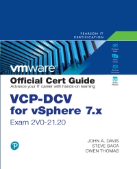 Imagen de portada: VCP-DCV for vSphere 7.x Cert Guide 4th edition 9780135898192