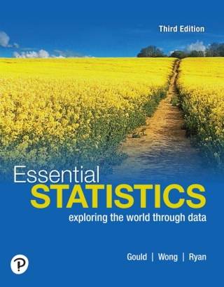 Cover image: Essential Statistics (Pearson+) 3rd edition 9780135760284