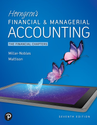 Cover image: Horngren's Financial & Managerial Accounting 7th edition 9780136505310