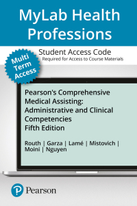 Cover image: MyLab Health Professions with Pearson eText Access Code for Pearson's Comprehensive Medical Assisting 5th edition 9780136535294