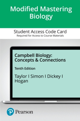 Cover image: Mastering Biology with Pearson eText Access Code for Campbell Biology: Concepts & Connections 10th edition 9780136538820