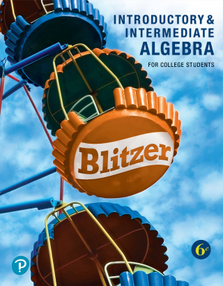 Cover image: Introductory and Intermediate Algebra for College Students 6th edition 9780136554134