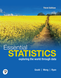 Cover image: Essential Statistics 3rd edition 9780135760284
