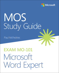 Imagen de portada: MOS Study Guide for Microsoft Word Expert Exam MO-101 1st edition 9780136628378