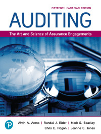 Cover image: Auditing: The Art and Science of Assurance Engagements (Canadian Edition) 15th edition 9780136691983