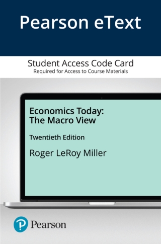 Cover image: Economics Today: The Macro View 20th edition 9780136715665