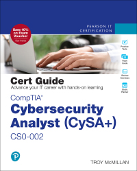 Cover image: CompTIA Cybersecurity Analyst (CySA+) CS0-002 Cert Guide 2nd edition 9780136747161