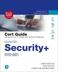 Cover image: CompTIA Security+ SY0-601 Cert Guide 5th edition 9780136770312