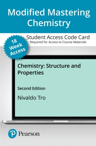 Cover image: Mastering Chemistry with Pearson eText Access Code (18 Weeks) for Chemistry: Structure and Properties 2nd edition 9780136780755