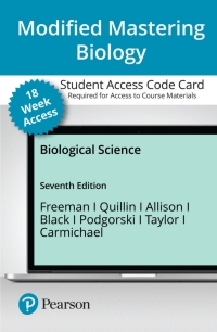 Cover image: Mastering Biology with Pearson eText Access Code (18 Weeks) for Biological Science 7th edition 9780136780885