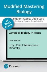 Cover image: Mastering Biology with Pearson eText Access Code (18 Weeks) for Campbell Biology in Focus 3rd edition 9780136780892