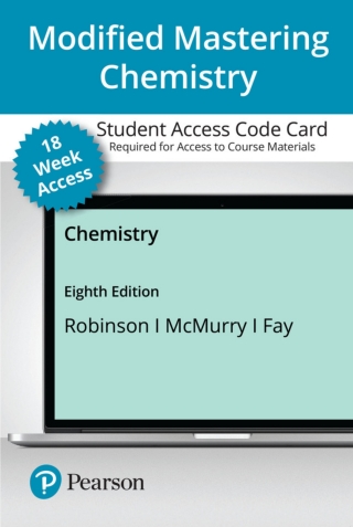 Cover image: Mastering Chemistry with Pearson eText Access Code (18 Weeks) for Chemistry 8th edition 9780136780922