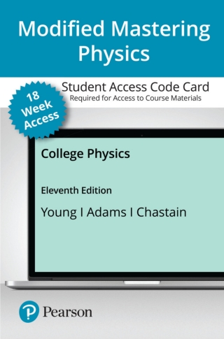 Cover image: Mastering Physics with Pearson eText Access Code (18 Weeks) for College Physics 11th edition 9780136780977