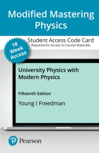 Cover image: Mastering Physics with Pearson eText Access Code (18 Weeks) for University Physics with Modern Physics 15th edition 9780136781004