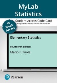 Cover image: MyLab Statistics with Pearson eText Access Code for Elementary Statistics 14th edition 9780136803102
