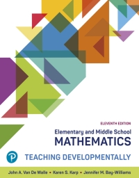 Cover image: Elementary and Middle School Mathematics: Teaching Developmentally (Pearson+) 11th edition 9780136818076