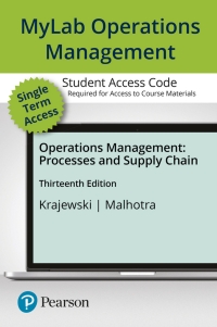 Cover image: MyLab Operations Management with Pearson eText Access Code for Operations Management 13th edition 9780136827832