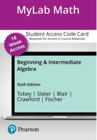 Cover image: MyLab Math with Pearson eText Access Code for Beginning & Intermediate Algebra 6th edition 9780136830139