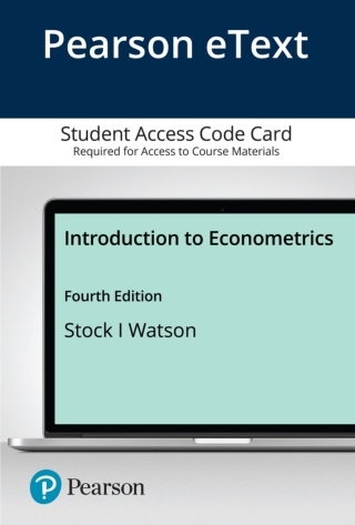 Cover image: Introduction to Econometrics 4th edition 9780136846819
