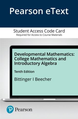 Cover image: Developmental Mathematics: College Mathematics and Introductory Algebra 10th edition 9780136847137