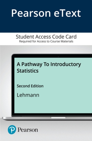 Cover image: Pathway to Introductory Statistics, A 2nd edition 9780136847526