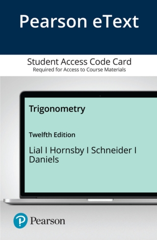 Cover image: Trigonometry 12th edition 9780136847694