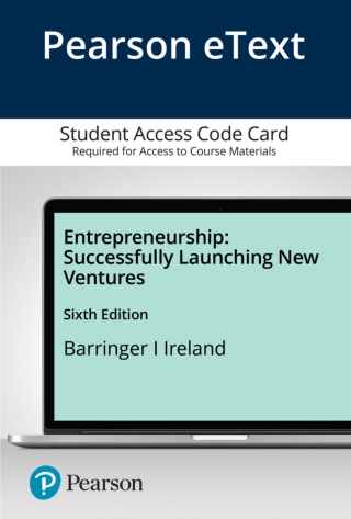 Cover image: Entrepreneurship: Successfully Launching New Ventures 6th edition 9780136849650