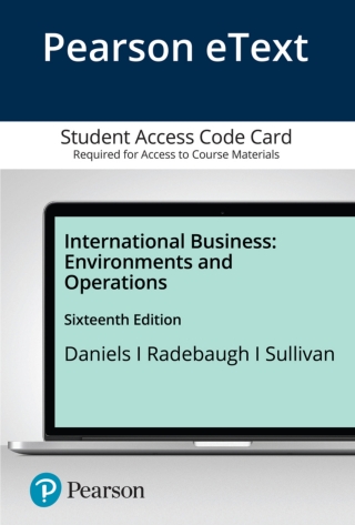 Cover image: International Business 16th edition 9780136849834