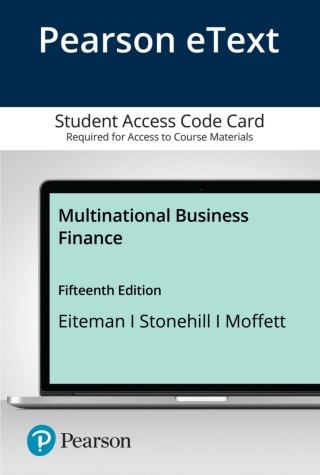 Cover image: Multinational Business Finance 15th edition 9780136849902
