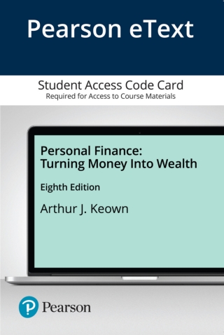 Cover image: Personal Finance: Turning Money Into Wealth 8th edition 9780136850120