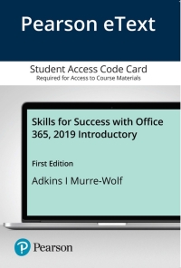 Cover image: Skills for Success with Office 365, 2019 Introductory 1st edition 9780136850946