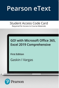Cover image: GO! with Microsoft Office 365, Excel 2019 Comprehensive 1st edition 9780136851110